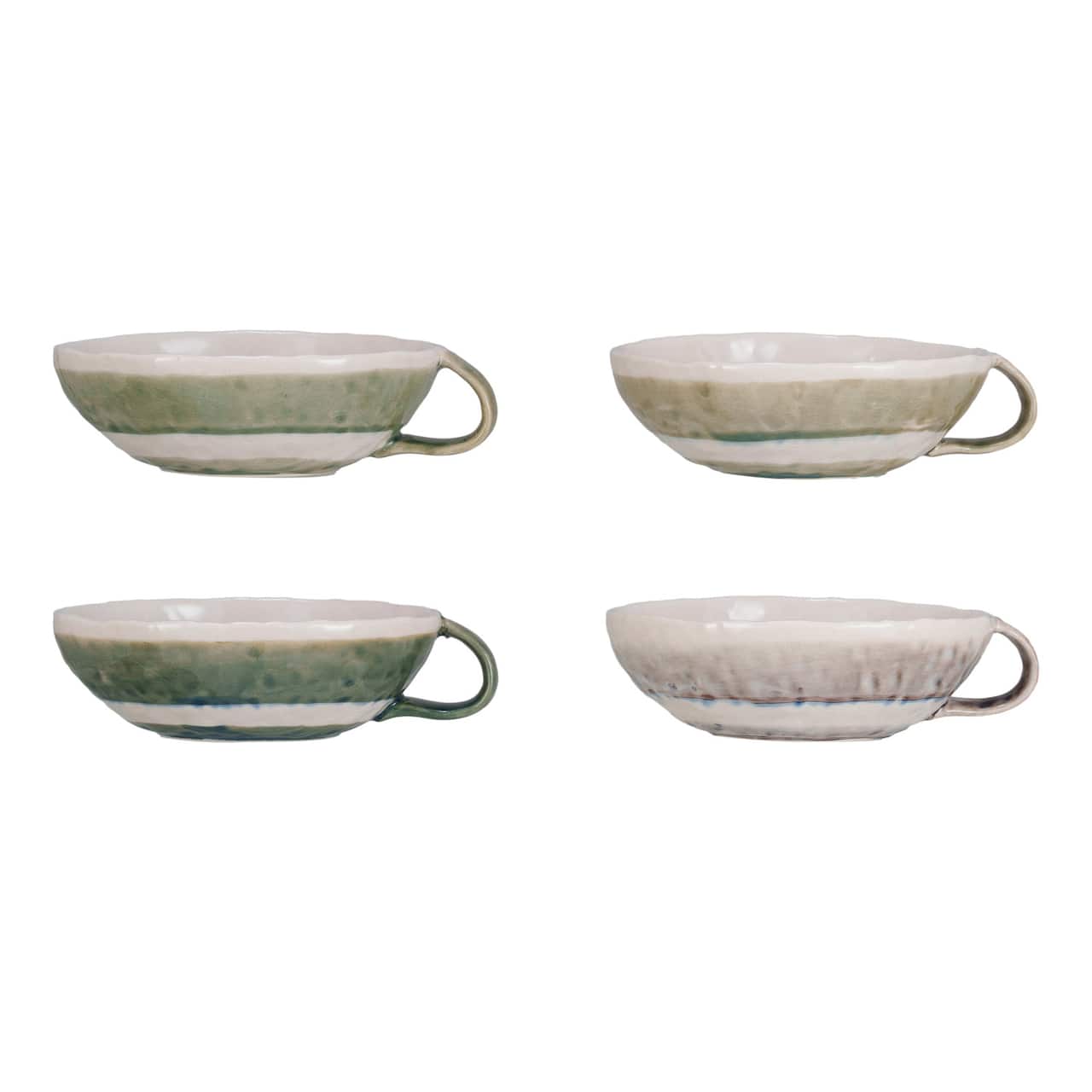 Hello Honey® 1.75" Multicolor Stoneware Mug Set